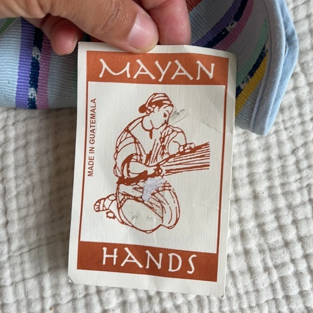 Mayan Hands‎ woven baby bib NWT from Guatemala
